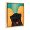 Stupell Industries Dog Angel with Yellow Wings Floating Frame, design by Stephen Huneck